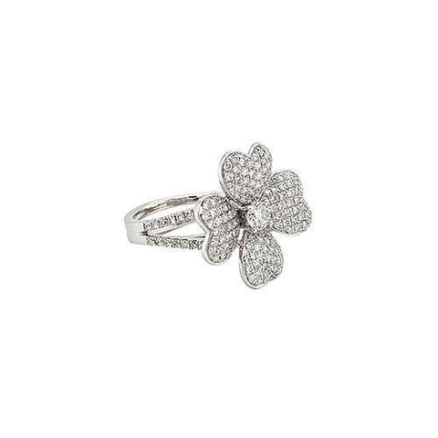 Diamond Flower Ring