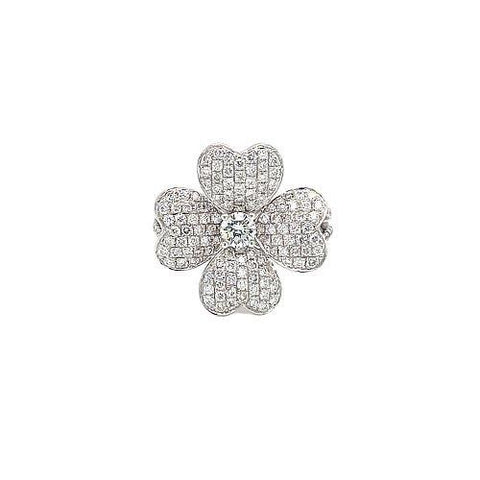 Diamond Flower Ring