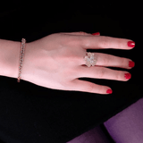 Diamond Flower Ring
