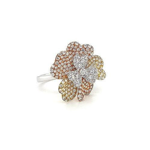 Diamond Flower Ring