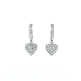 Diamond Heart Earrings