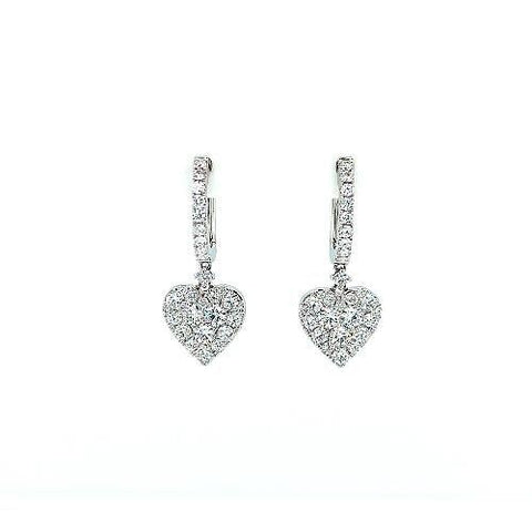 Diamond Heart Earrings