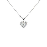Diamond Heart Pendant and Chain