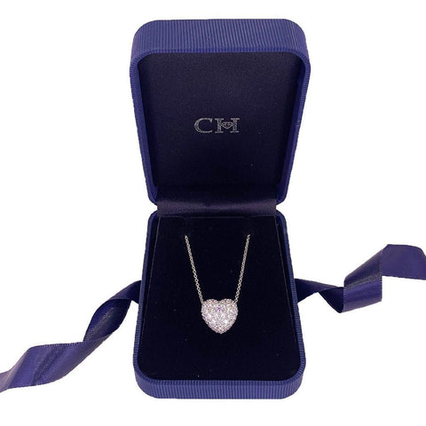 Diamond Heart Pendant and Chain