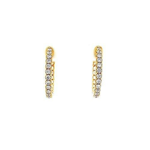 Diamond Hoop Earrings