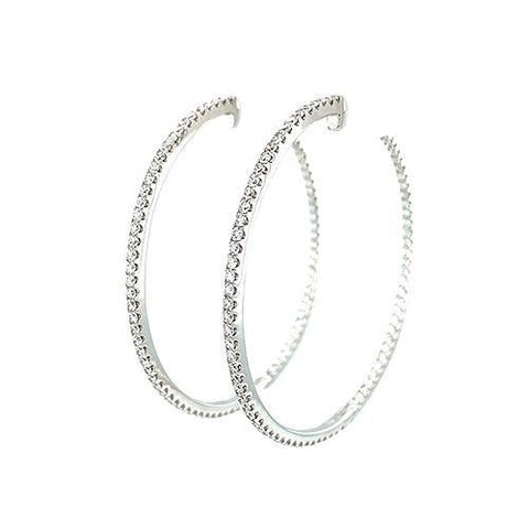 Diamond Hoop Earrings