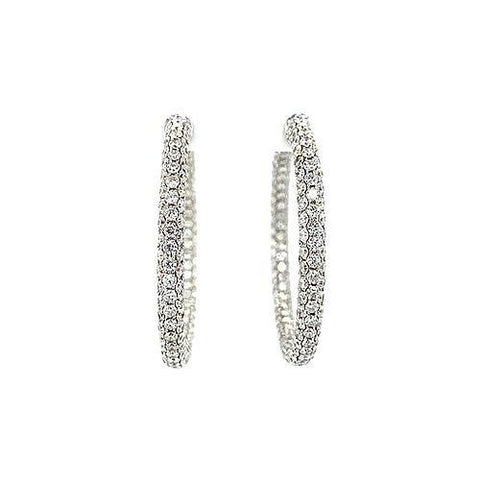 Diamond Hoop Earrings