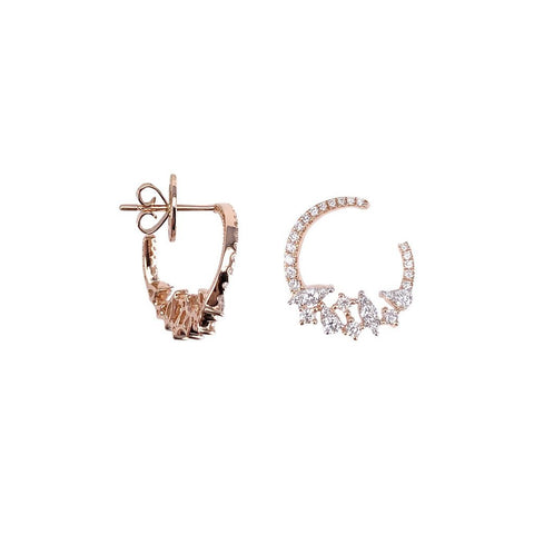 Diamond Hoop Earrings