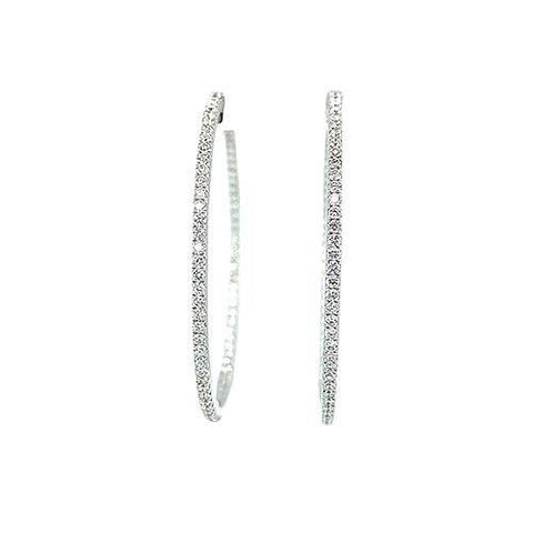 Diamond Hoop Earrings