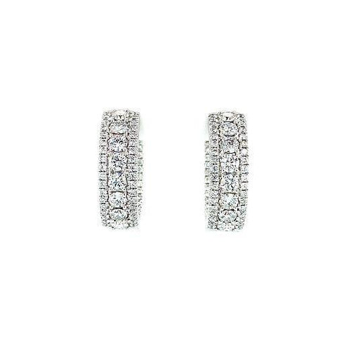 Diamond Hoop Earrings  CH Collection