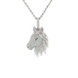 Diamond Horse Pendant and Chain  CH Collection