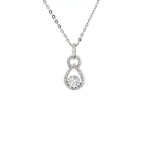Diamond Pendant and Chain  CH Collection