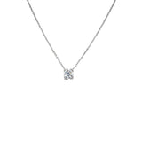 Diamond Solitaire Pendant and Chain