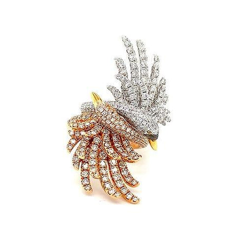 Diamond Swan Ring Set