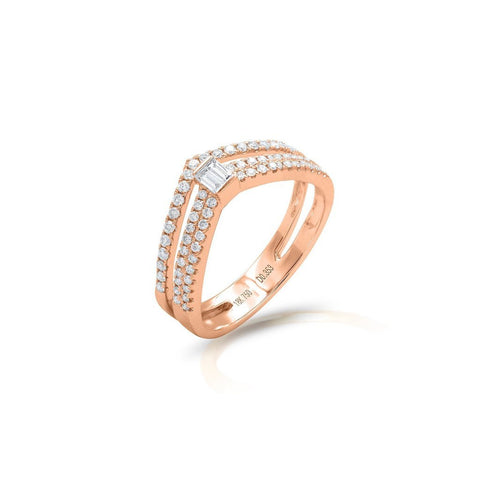 Diamond "V" Ring