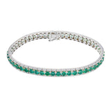 Emerald and Diamond Bracelet