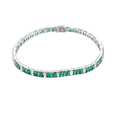 Emerald and Diamond Bracelet