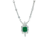 Emerald Diamond Necklace