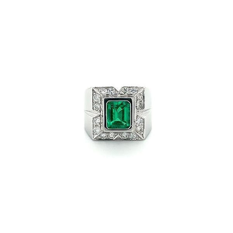 Emerald Diamond Ring  CH Collection