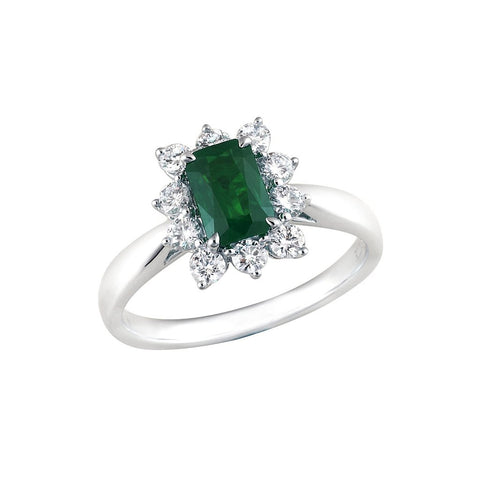 Emerald Diamond Ring  CH Collection