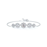 Forevermark Floral Halo Bracelet