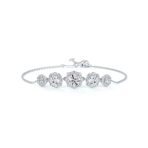 Forevermark Floral Halo Bracelet
