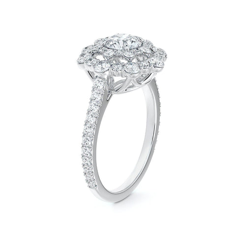 Forevermark Floral Halo Cocktail Ring