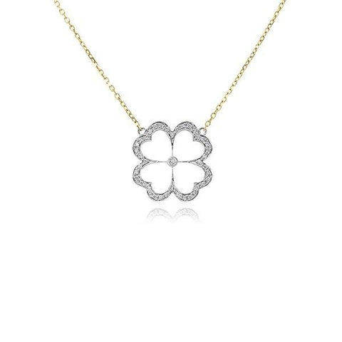 Gumuchian Clover Diamond Pendant and Chain  CH Collection