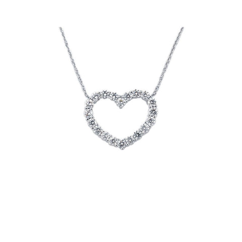 Gumuchian Diamond Heart Pendant and Chain