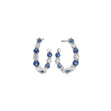 Gumuchian Sapphire Diamond Hoop Earrings  CH Collection