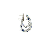 Gumuchian Sapphire Diamond Hoop Earrings  CH Collection