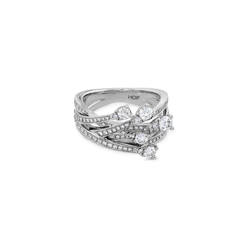 Hearts On Fire Aerial Cross Over Right Hand Ring