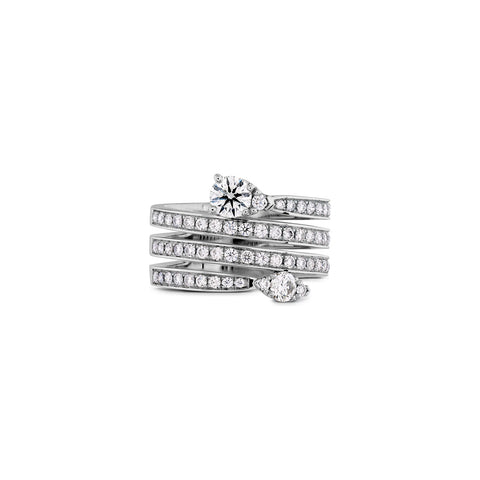 Hearts On Fire Aerial Four Row Right Hand Ring