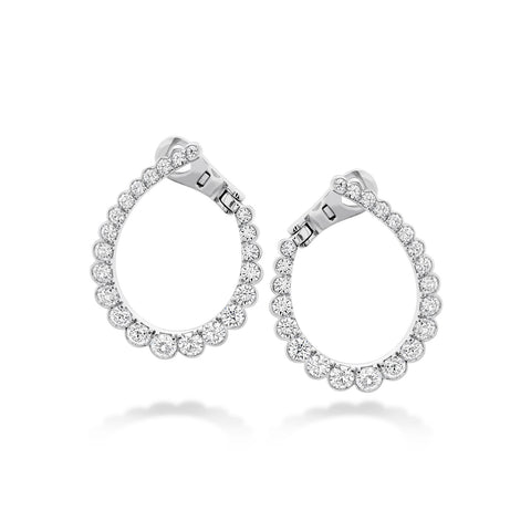 Hearts On Fire Aerial Regal Diamond Hoop Earrings