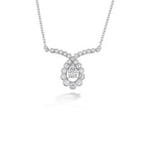 Hearts On Fire Aerial Regal Scroll Drop Necklace
