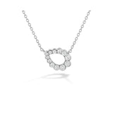 Hearts On Fire Aerial Regal Scroll Teardrop Necklace