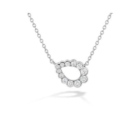 Hearts On Fire Aerial Regal Scroll Teardrop Necklace
