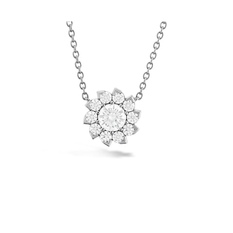 Hearts On Fire Aerial Sol Halo Necklace