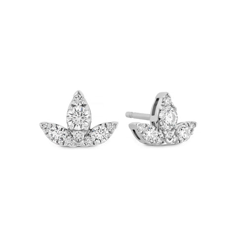 Hearts On Fire Aerial Triple Diamond Stud Earrings