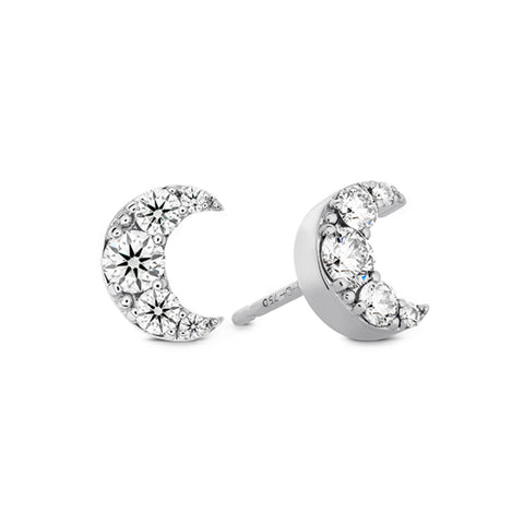 Hearts On Fire Fulfillment Half Moon Earrings