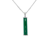 Jade Bar Pendant and Chain  CH Collection
