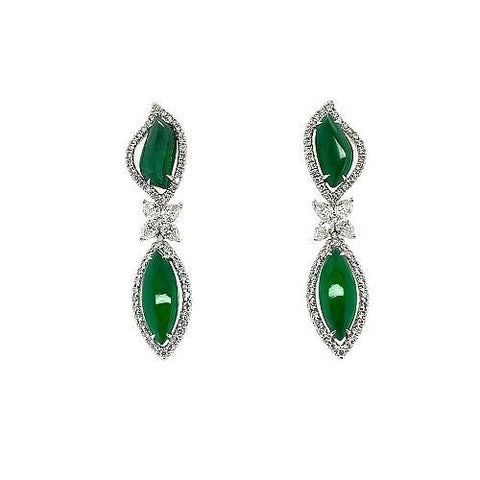 Jade Dangle Earrings  CH Collection
