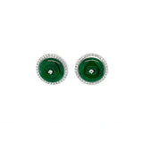 Jade Diamond Earrings