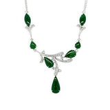 Jade Diamond Necklace  CH Collection