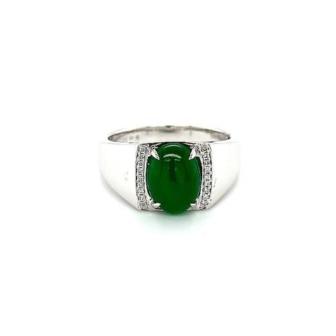 Jade Diamond Ring