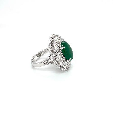 Jade Diamond Ring