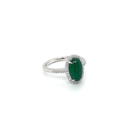 Jade Diamond Ring