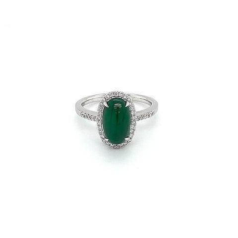 Jade Diamond Ring