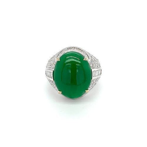 Jade Diamond Ring  CH Collection