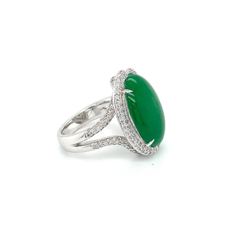 Jade Diamond Ring  CH Collection